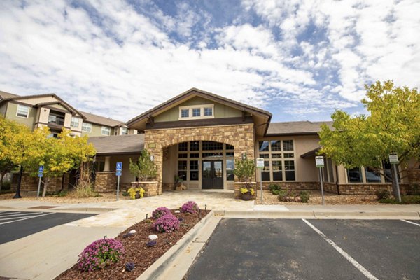 Clubhouse with modern design at Canyons at Saddle Rock Apartments in Aurora, providing stylish spaces for luxury living