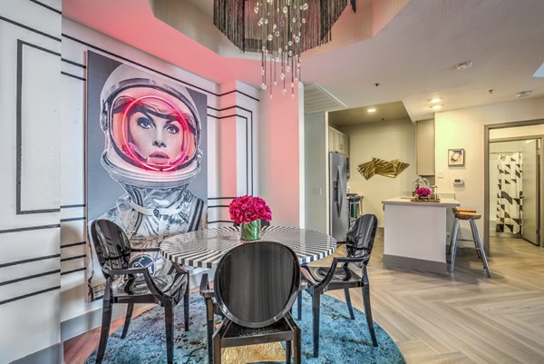 Dining Room at Veda Apartments