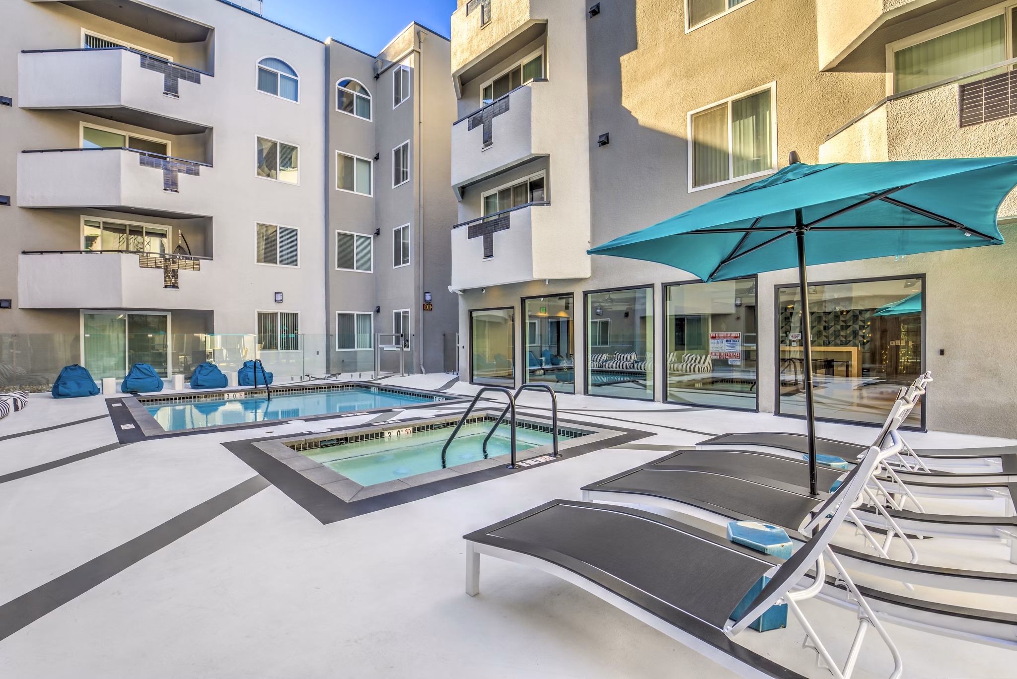 Pool at at Veda Apartments