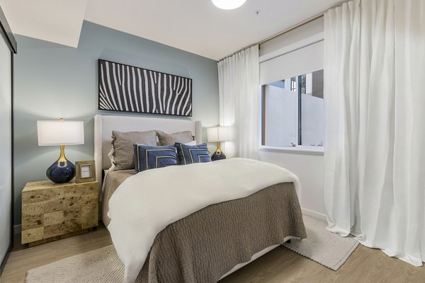 bedroom at Sevens Apartments