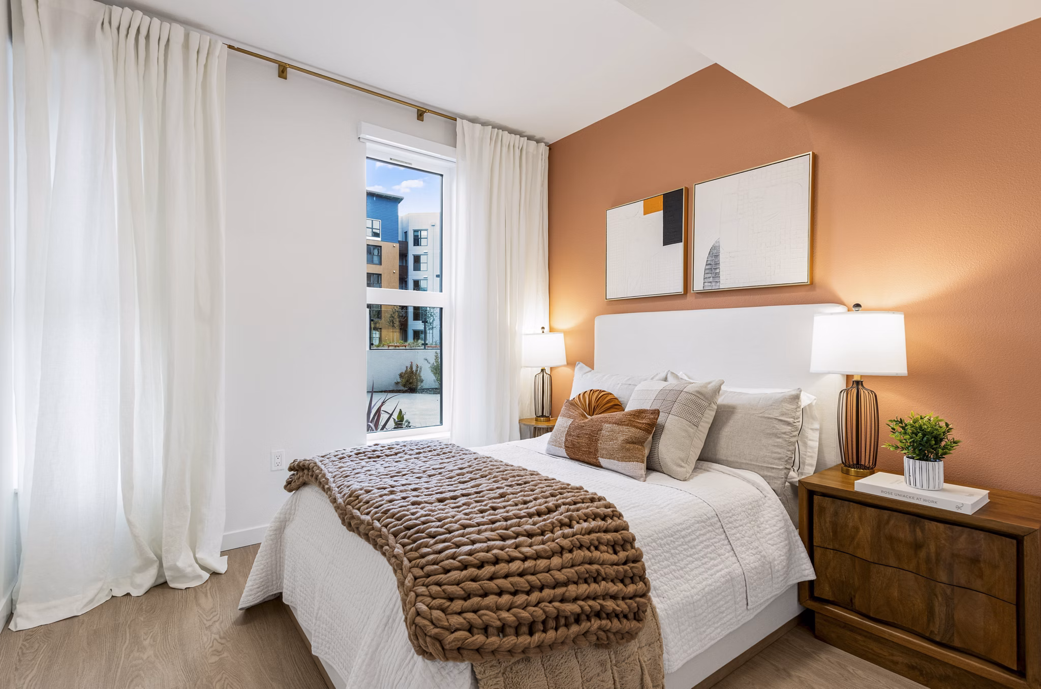 bedroom at Sevens Apartments