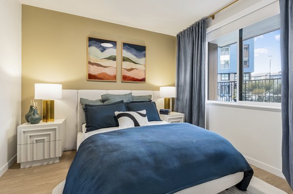 bedroom at Sevens Apartments