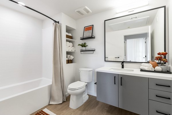 bathroom at Sevens Apartments