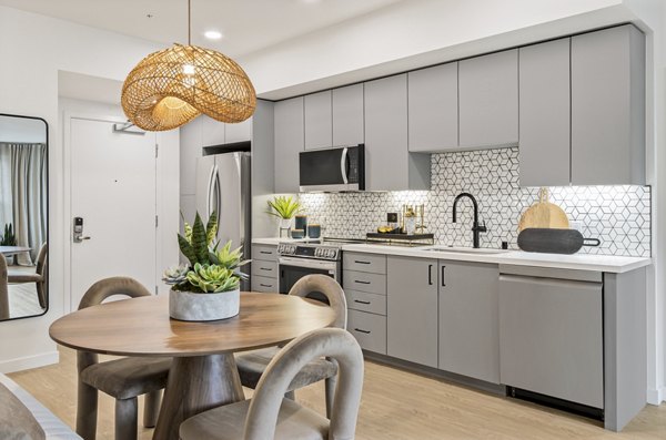 dining room at Sevens Apartments