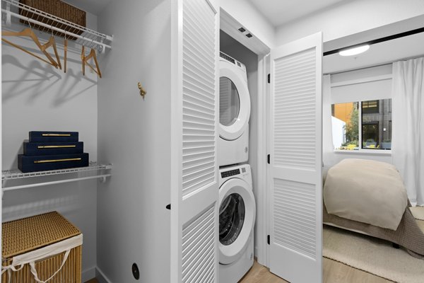 laundry room at Sevens Apartments