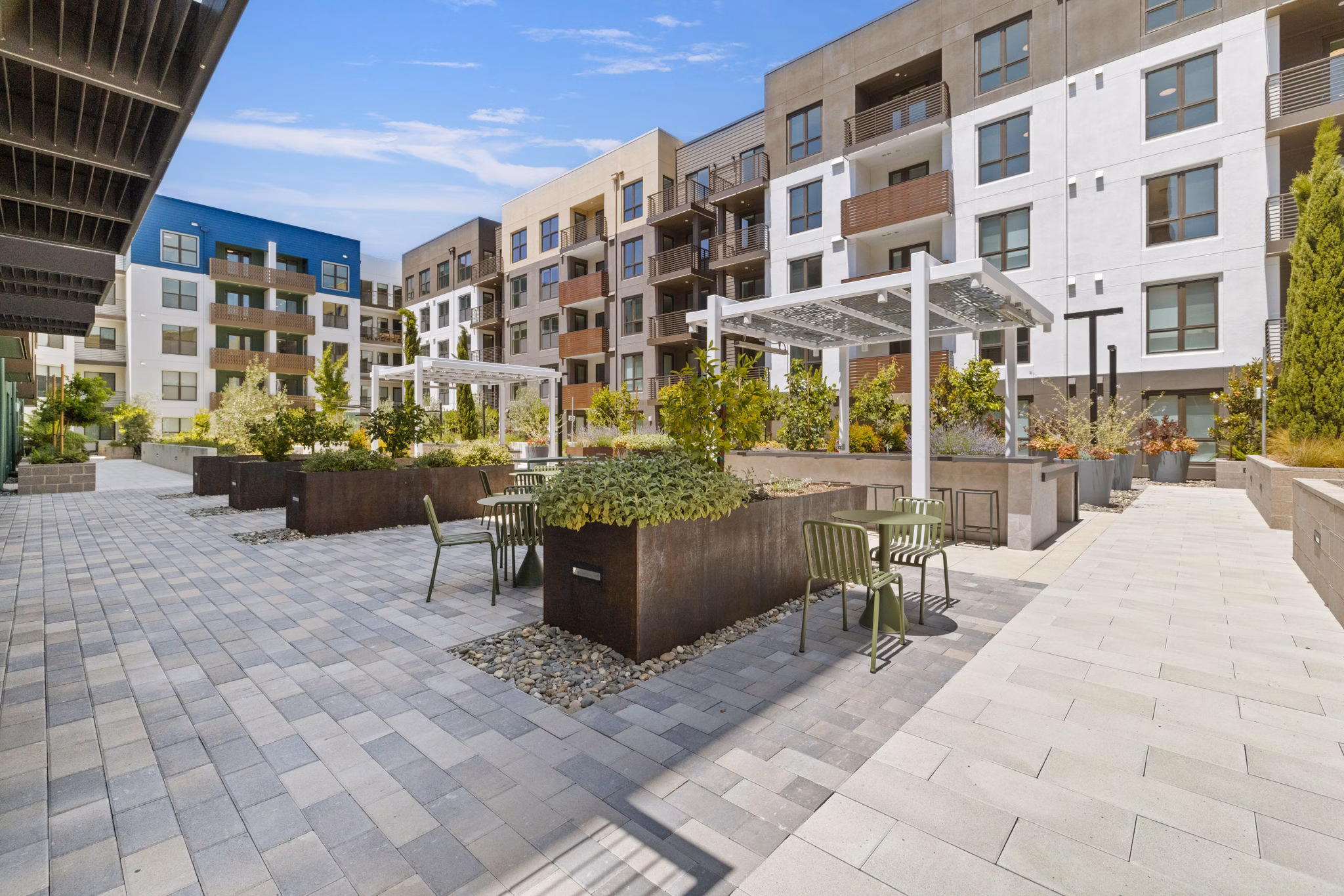 patio at Sevens Apartments