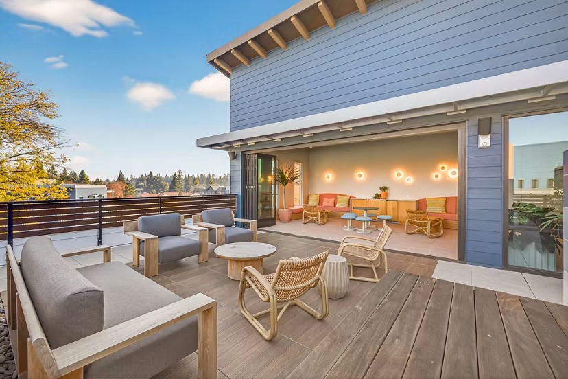 grill area at Sevens Apartments 