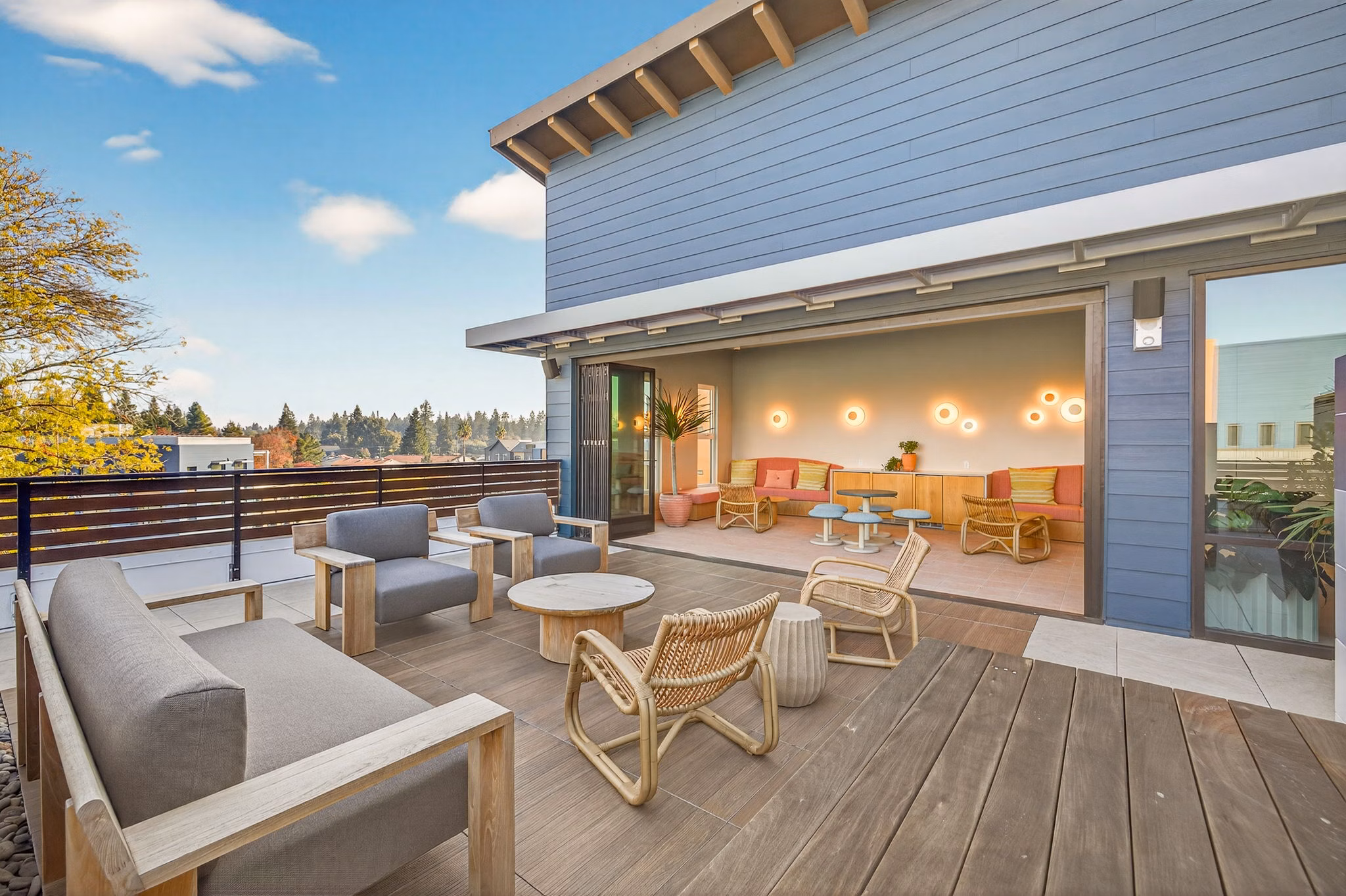 grill area at Sevens Apartments 