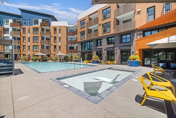 pool at Sevens Apartments