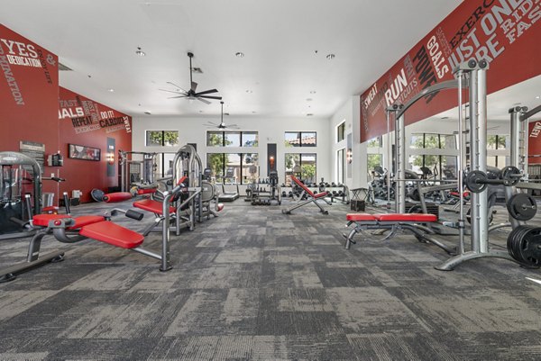 fitness center at Ashton Pointe Apartments 