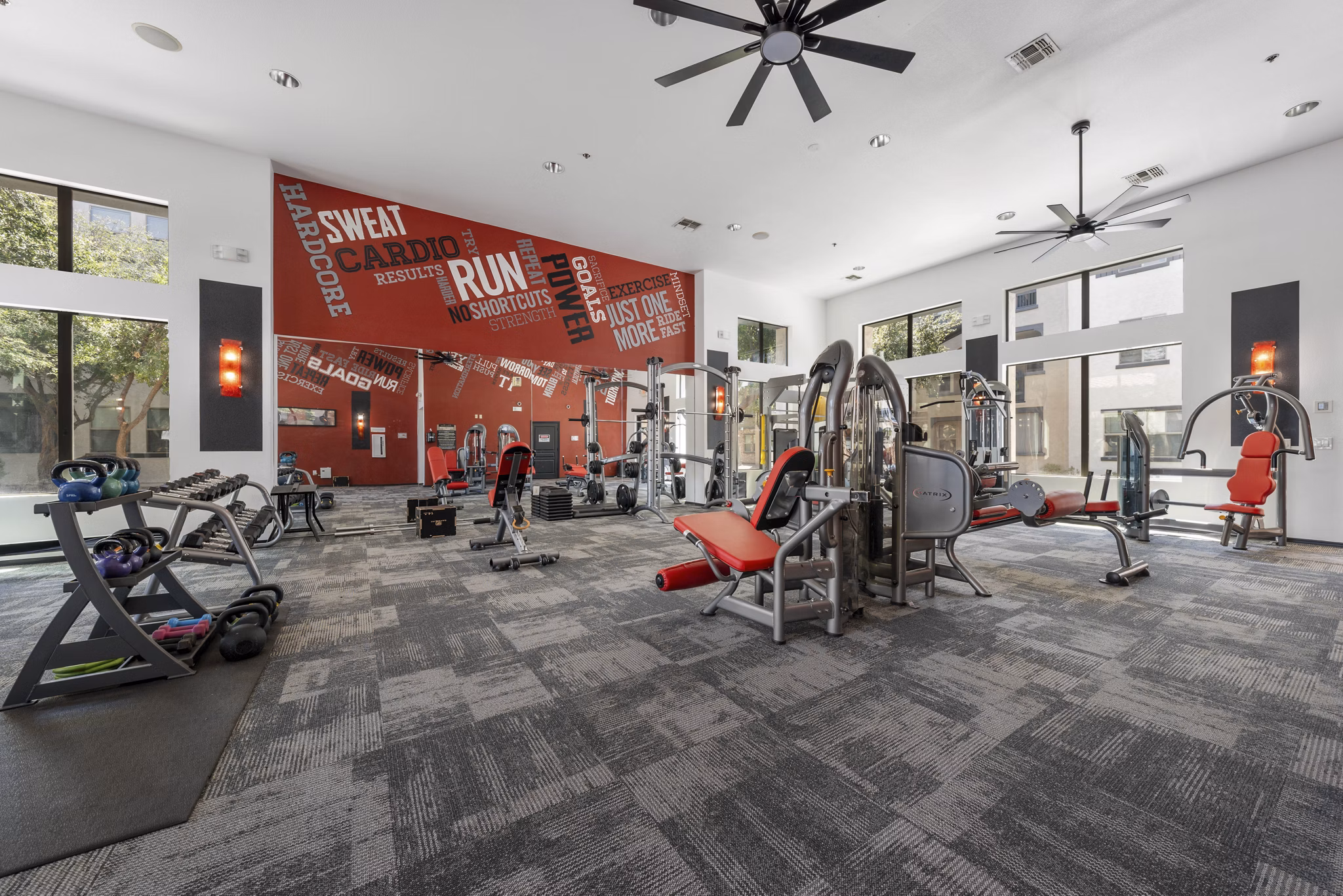 fitness center at Ashton Pointe Apartments 