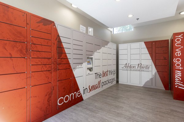 mail room at Ashton Pointe Apartments 