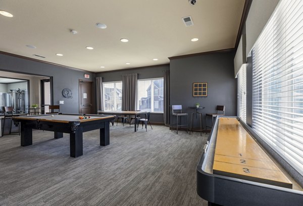 Clubhouse featuring modern design at Waterford at Southlands Apartments