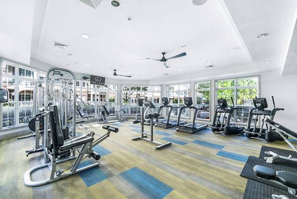fitness center at The Lena Apartments