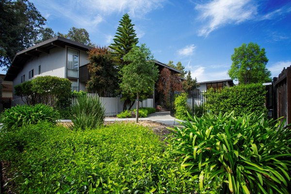 Woodland Park Apartments: Elegant view of upscale apartments surrounded by lush greenery in a vibrant neighborhood