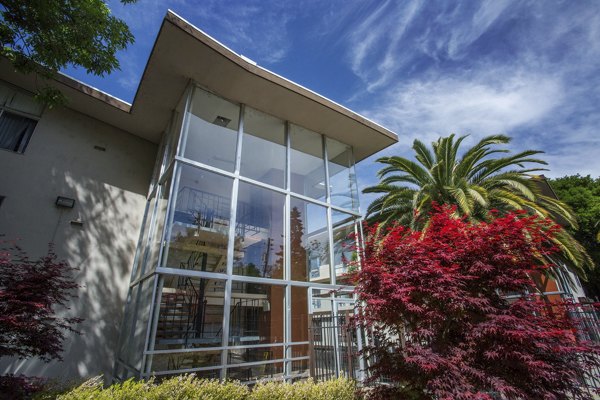 Woodland Park Apartments: Stylish view of luxury apartments in a serene wooded setting