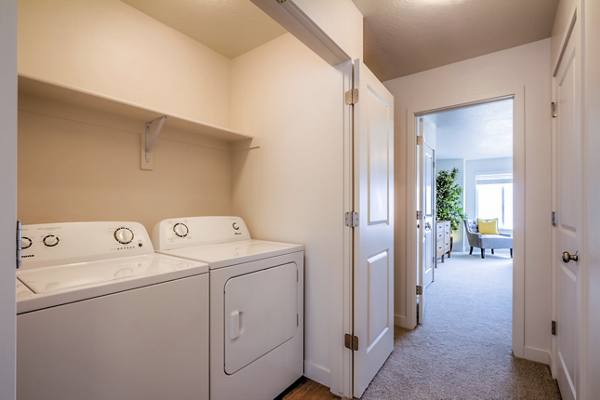 laundry room at Rockwell Village Apartments