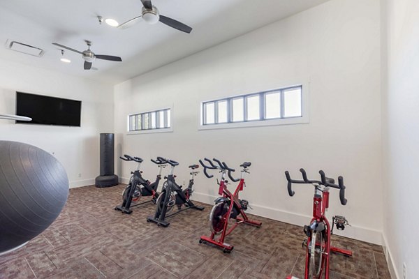 fitness center at Waterford on Mainstreet Apartments