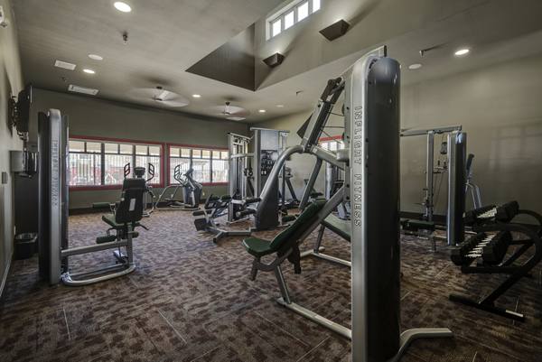fitness center at Waterford on Mainstreet Apartments