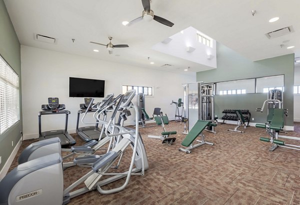 fitness center at Waterford on Mainstreet Apartments