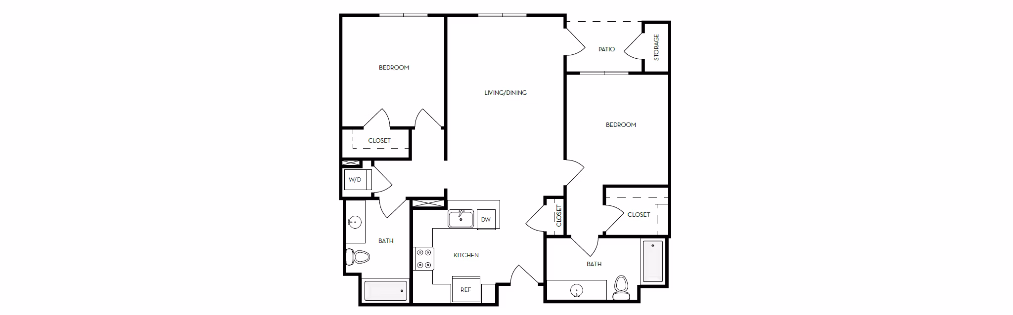 Floor Plan C at Naya Apartments