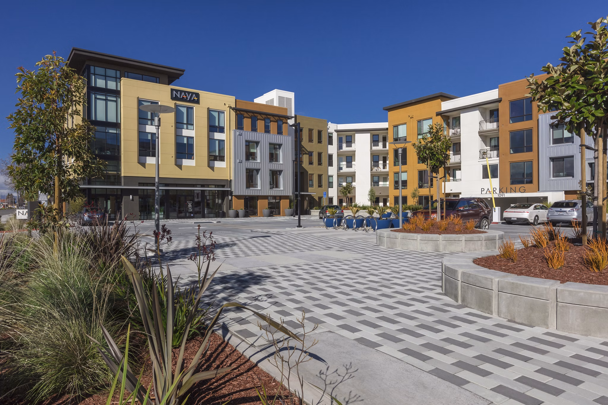 Naya Apartments: Modern luxury apartment building showcasing contemporary design