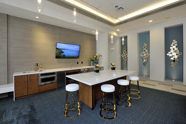 Clubhouse featuring modern interiors and spacious seating at Broadstone Woodmill Creek Apartments