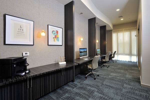 business center at Broadstone Woodmill Creek Apartments