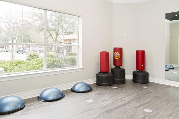 yoga/spin studio at Settler's Gate Apartments