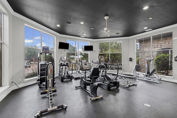 yoga/spin studio at Settler's Gate Apartments