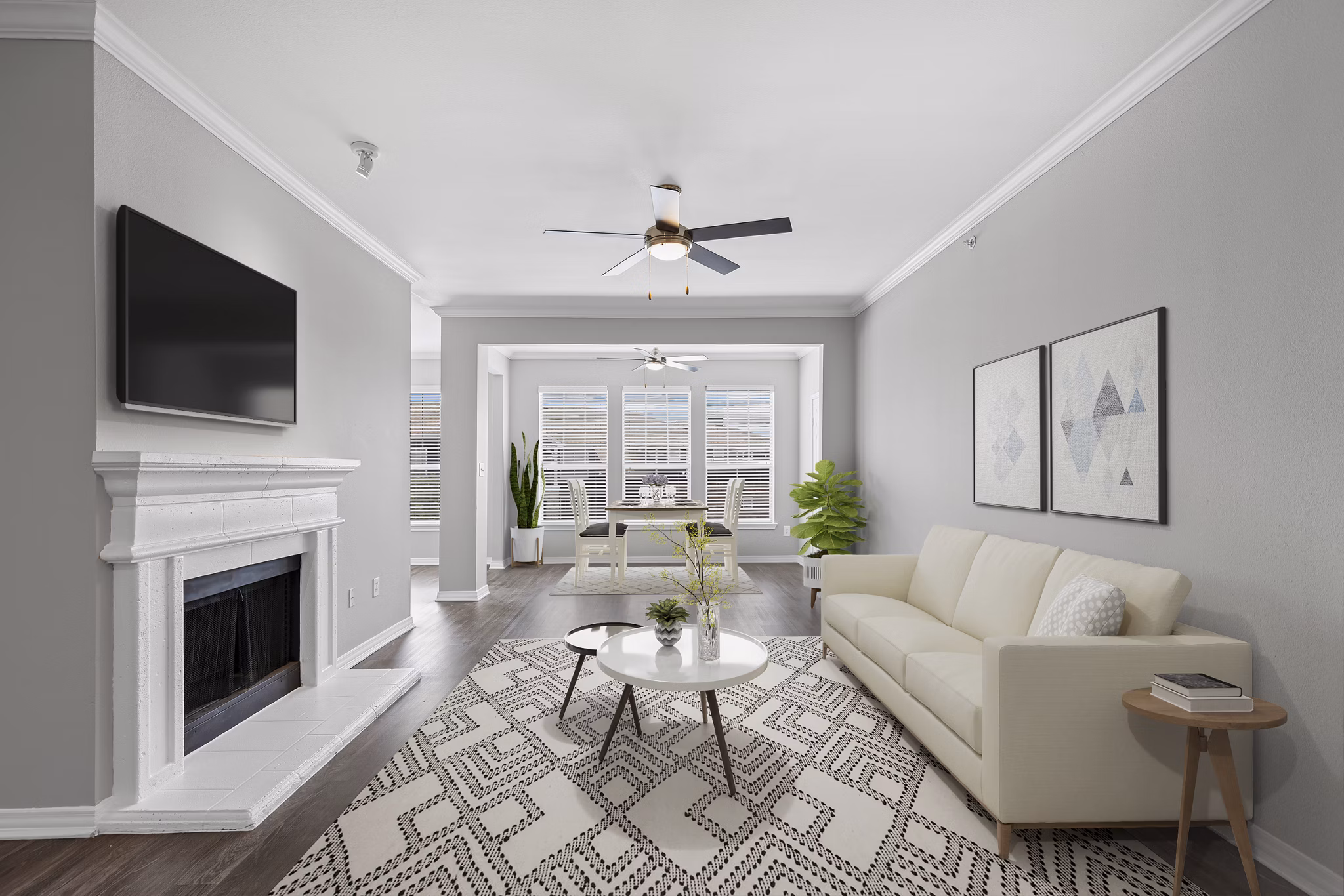 living room at Settler's Gate Apartments