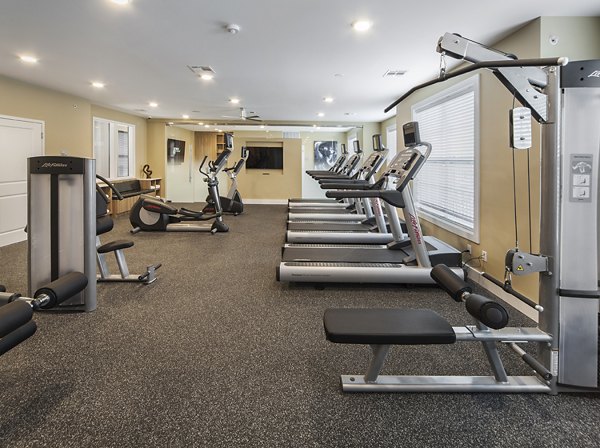 fitness center at 221 Bergen Apartments
