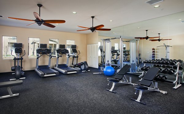 fitness center at Oak Springs Ranch Apartments