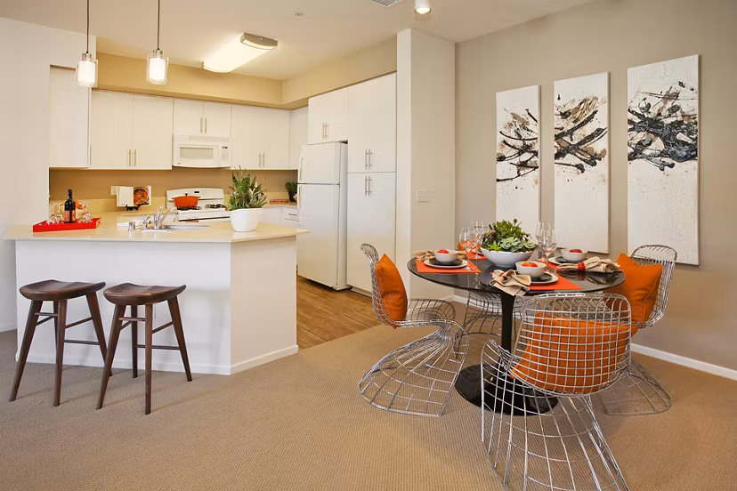 kitchen at Oak Springs Ranch Apartments