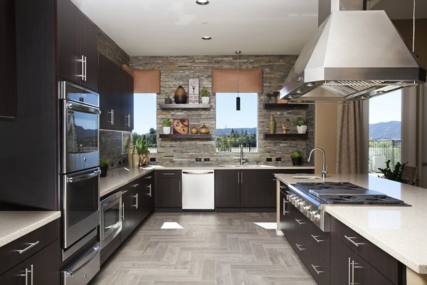 kitchen at Oak Springs Ranch Apartments