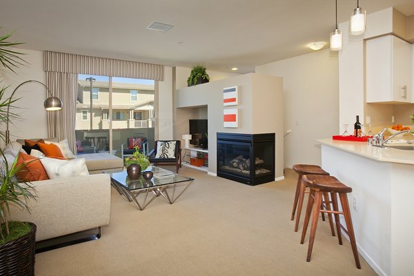 living room at Oak Springs Ranch Apartments