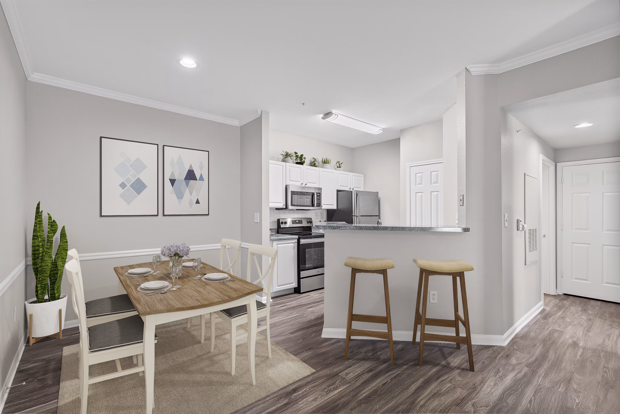 living room at Benton Pointe Apartments