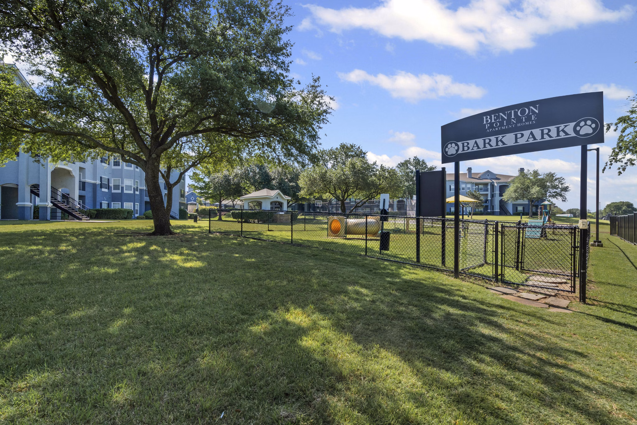 dog park at Benton Pointe Apartments