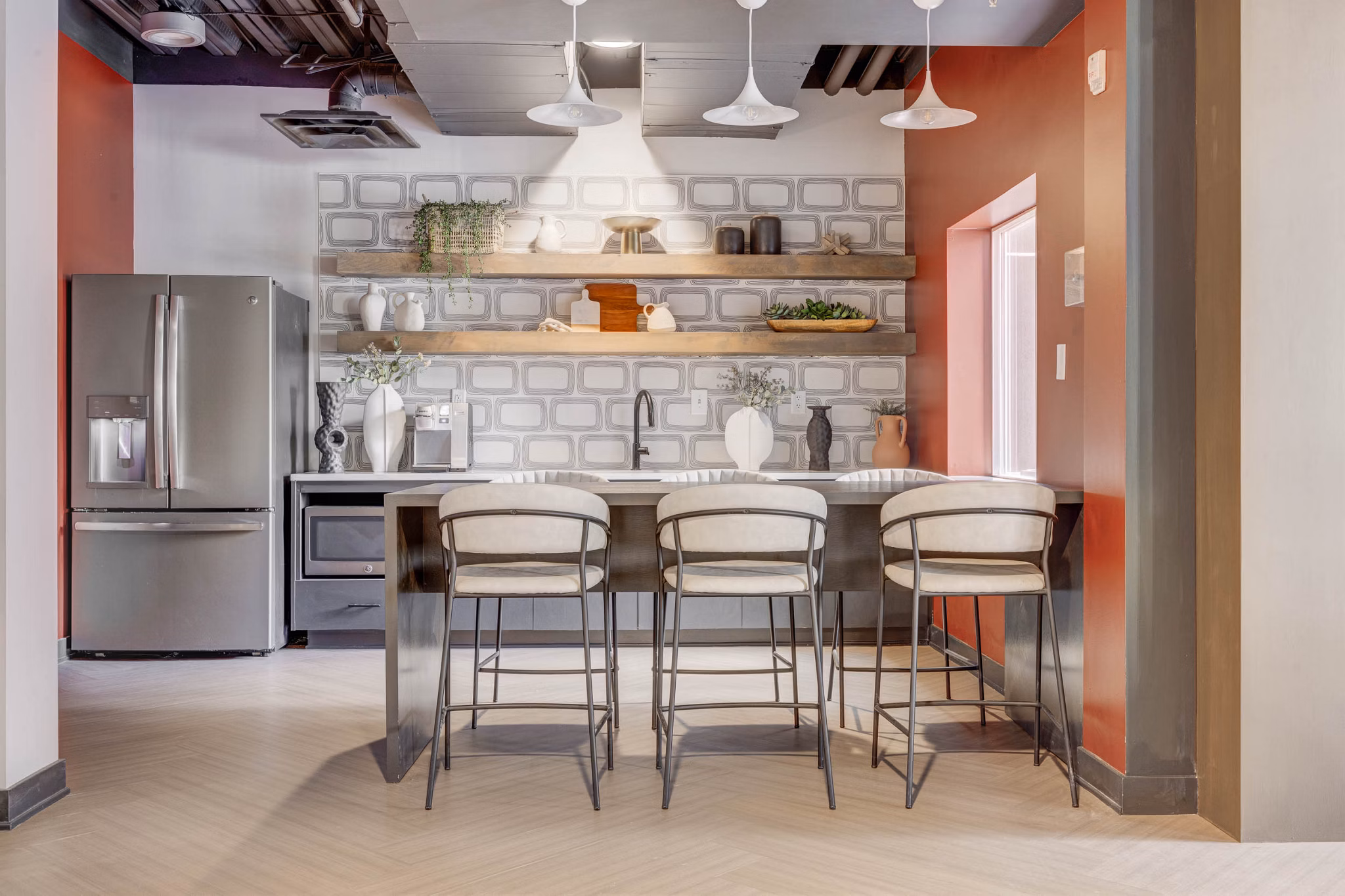 Luxurious clubhouse with modern amenities at The Essex Apartments
