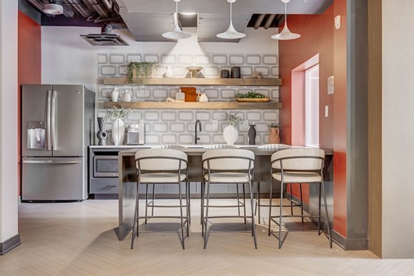 Luxurious clubhouse with modern amenities at The Essex Apartments