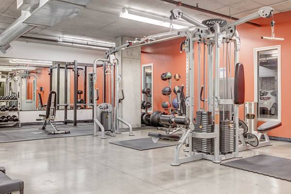 Fitness room at The Essex Apartments