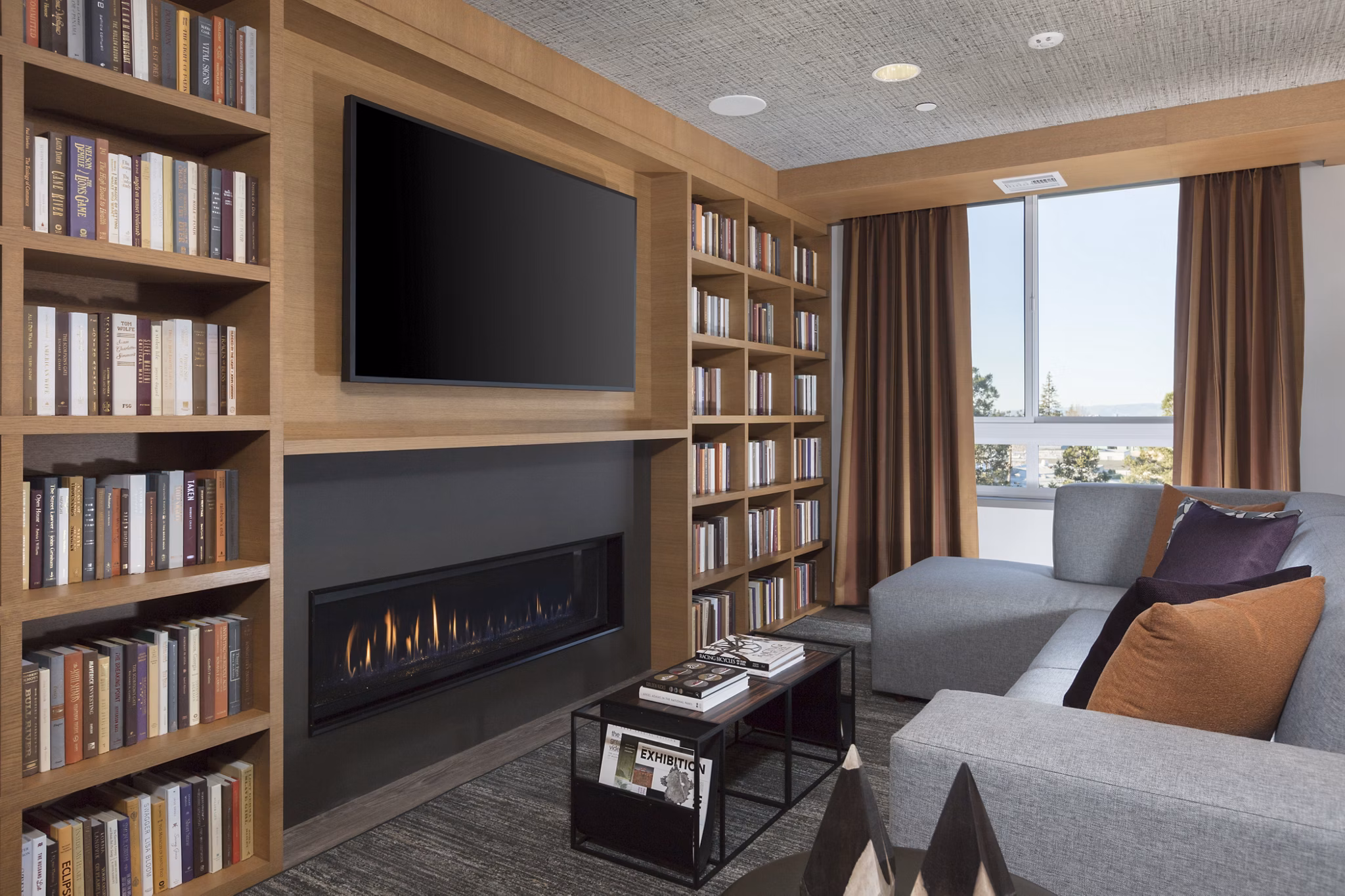 The Standard Apartments: Modern clubhouse with elegant decor for luxury living at The Standard Apartments