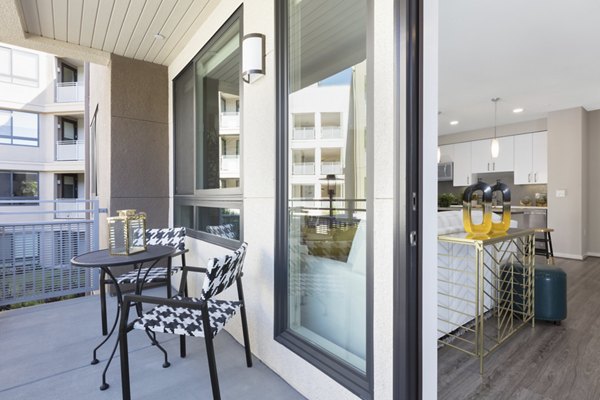 The Standard: Private balcony with scenic views at luxury apartments in the heart of the city