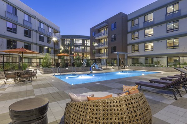 Resort-style pool at The Standard Apartments offering luxury outdoor relaxation