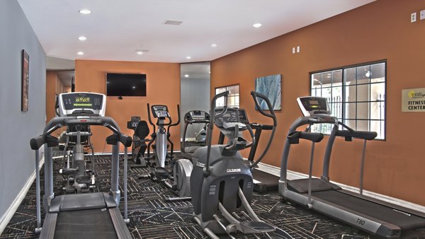 Fitness room at Sun Village Apartments