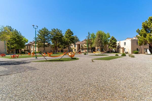 Tennis court at Sun Village Apartments
