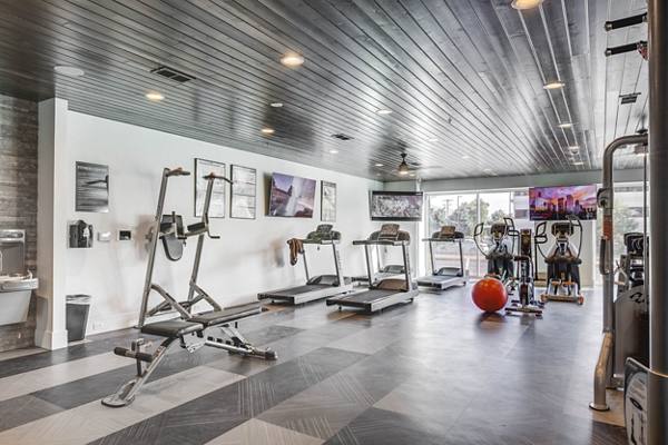 fitness center at Block 44 Apartments 