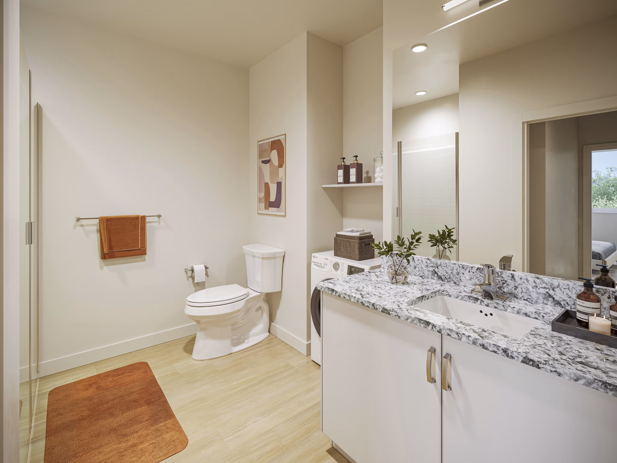 bathroom at Harbor Park Apartments