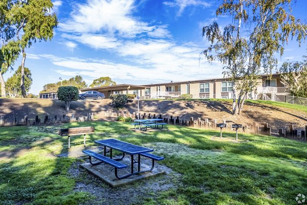 Cozy grill area with modern amenities at Harbor Park Apartments