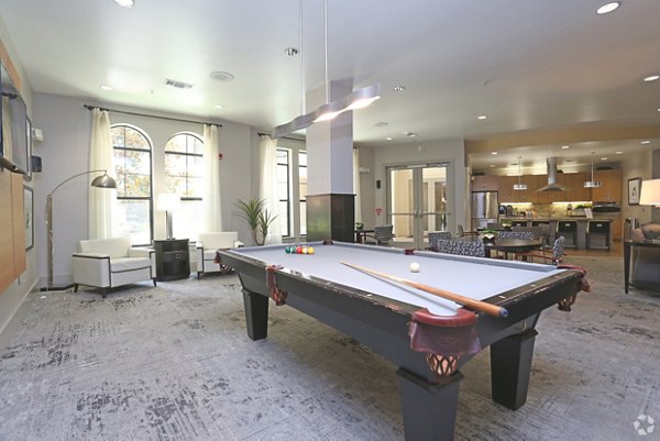 Well-appointed clubhouse with modern decor at Braeswood Place Apartments, ideal for luxury living experiences in a vibrant community